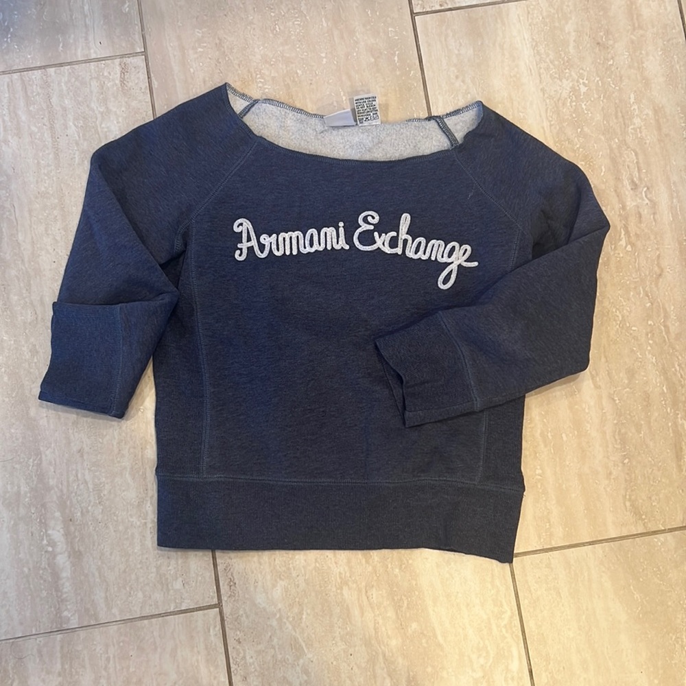 Cropped Armani exchange sweatshirt